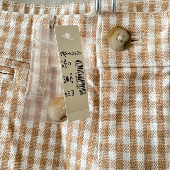 Madewell Slim Emmett Wide-Leg Pant in Gingham - Picture 6 of 8